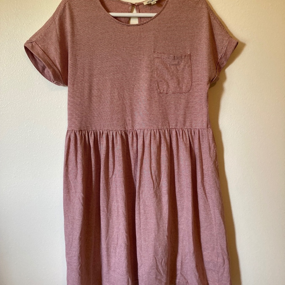 Listicle Striped Dress Medium